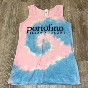 Portofino Island Resort Tie Dye Tank Top